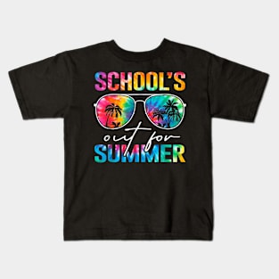 Schools Out For Summer Tie Dye Last Day Of School Teacher Kids T-Shirt